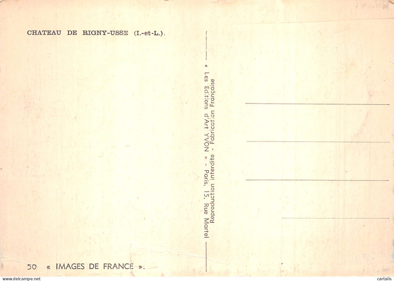 37-RIGNY USSE LE CHATEAU-N° 4423-A/0333 - Autres & Non Classés