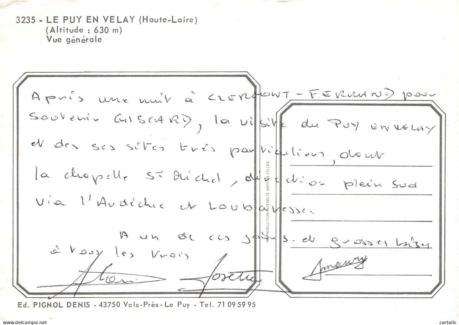43-LE PUY EN VELAY-N° 4423-A/0245 - Le Puy En Velay