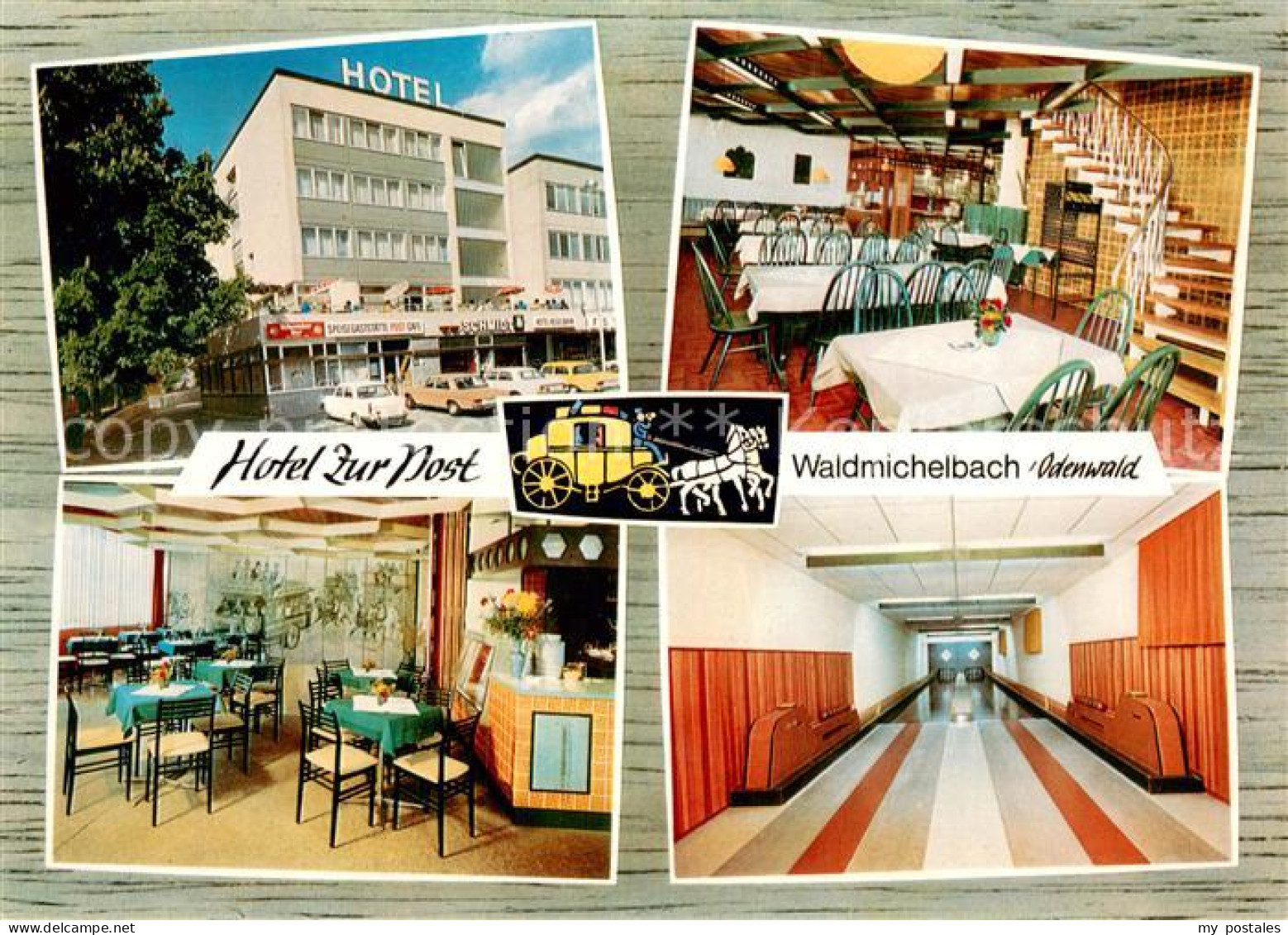 73725980 Waldmichelbach Hotel Zur Post Restaurant Cafe Kegelbahn Postkutsche Wal - Otros & Sin Clasificación