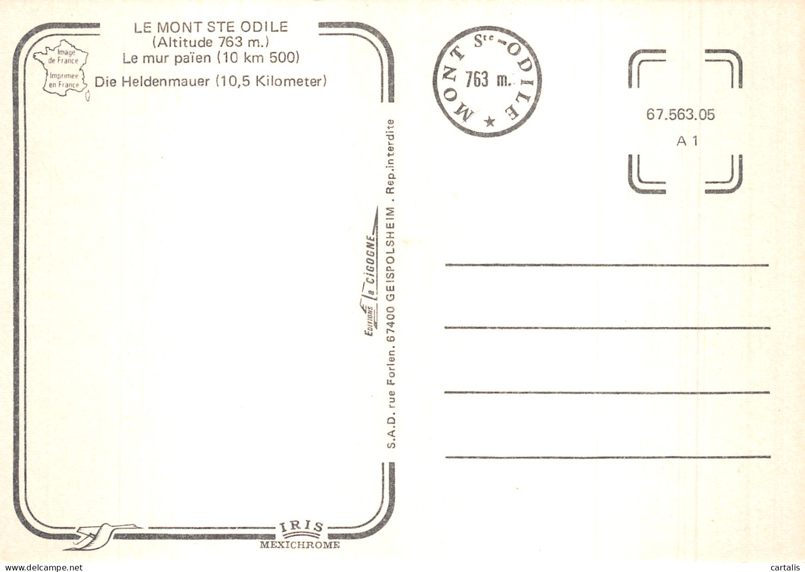 67-LE MONT SAINTE ODILE-N° 4423-A/0009 - Otros & Sin Clasificación