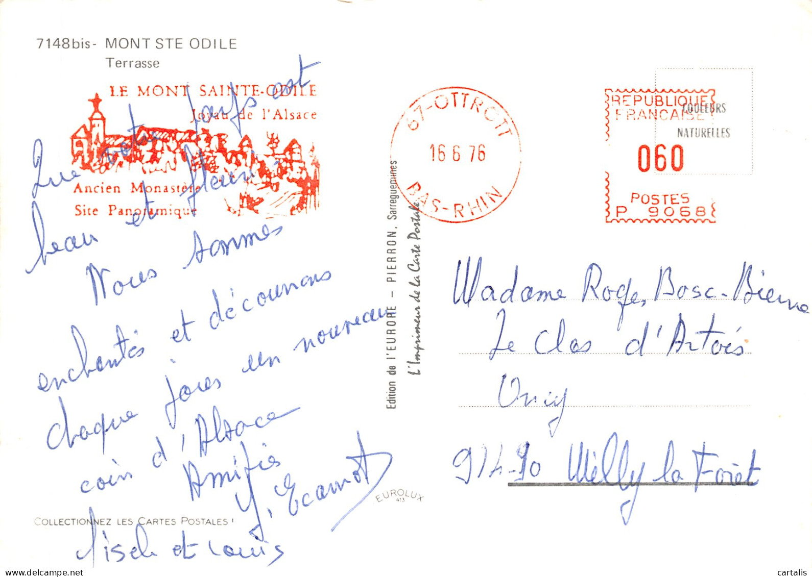 67-LE MONT SAINTE ODILE-N° 4422-D/0317 - Other & Unclassified