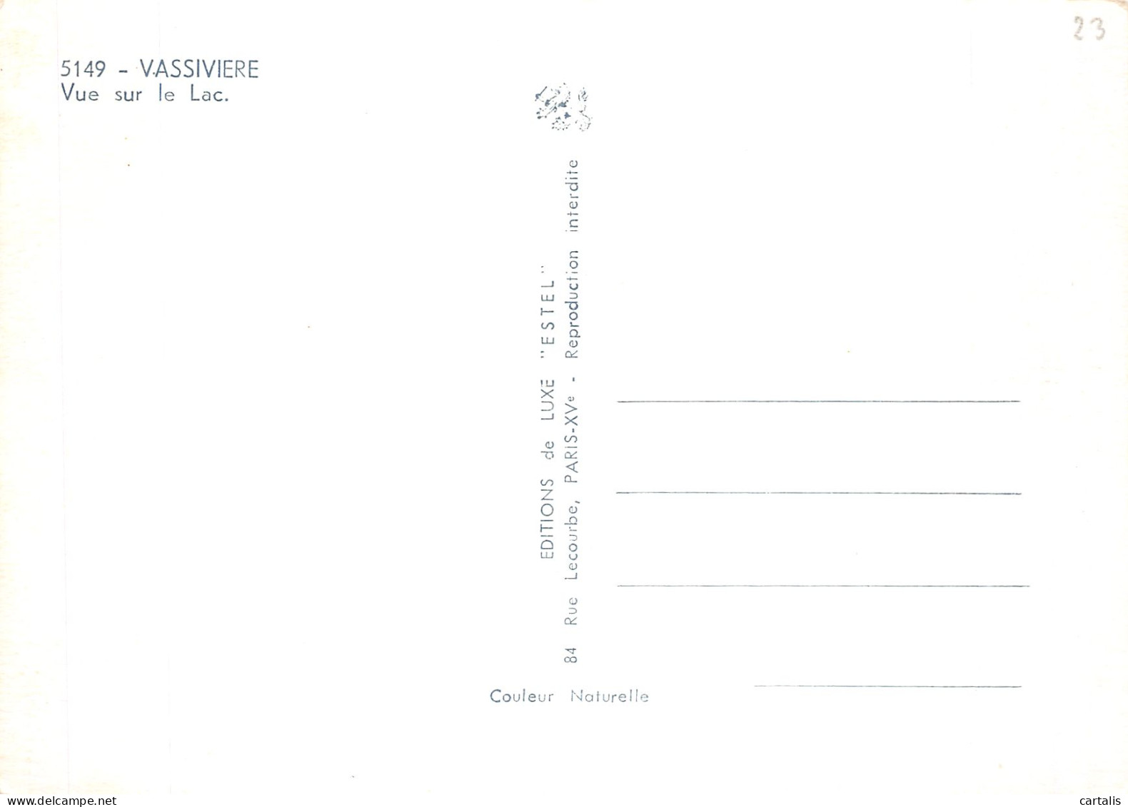 87-VASSIVIERE LE LAC-N° 4422-D/0243 - Andere & Zonder Classificatie