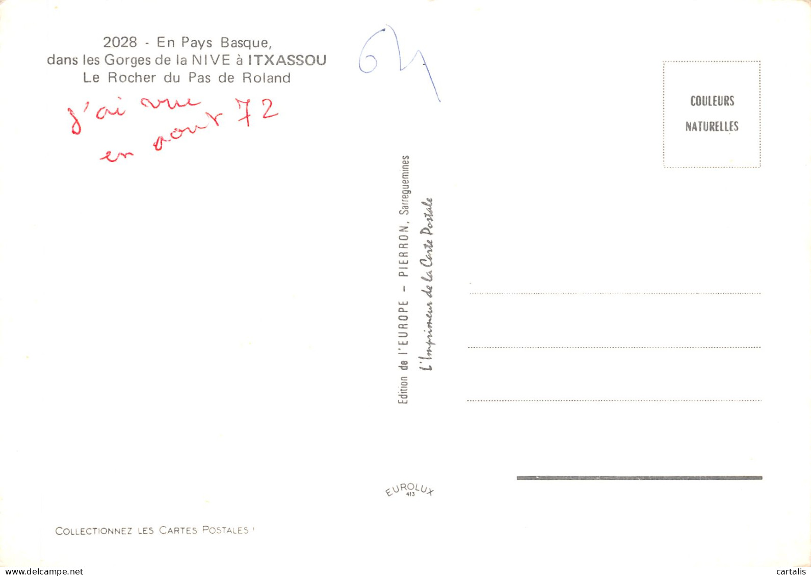 64-ITXASSOU-N° 4422-D/0225 - Other & Unclassified