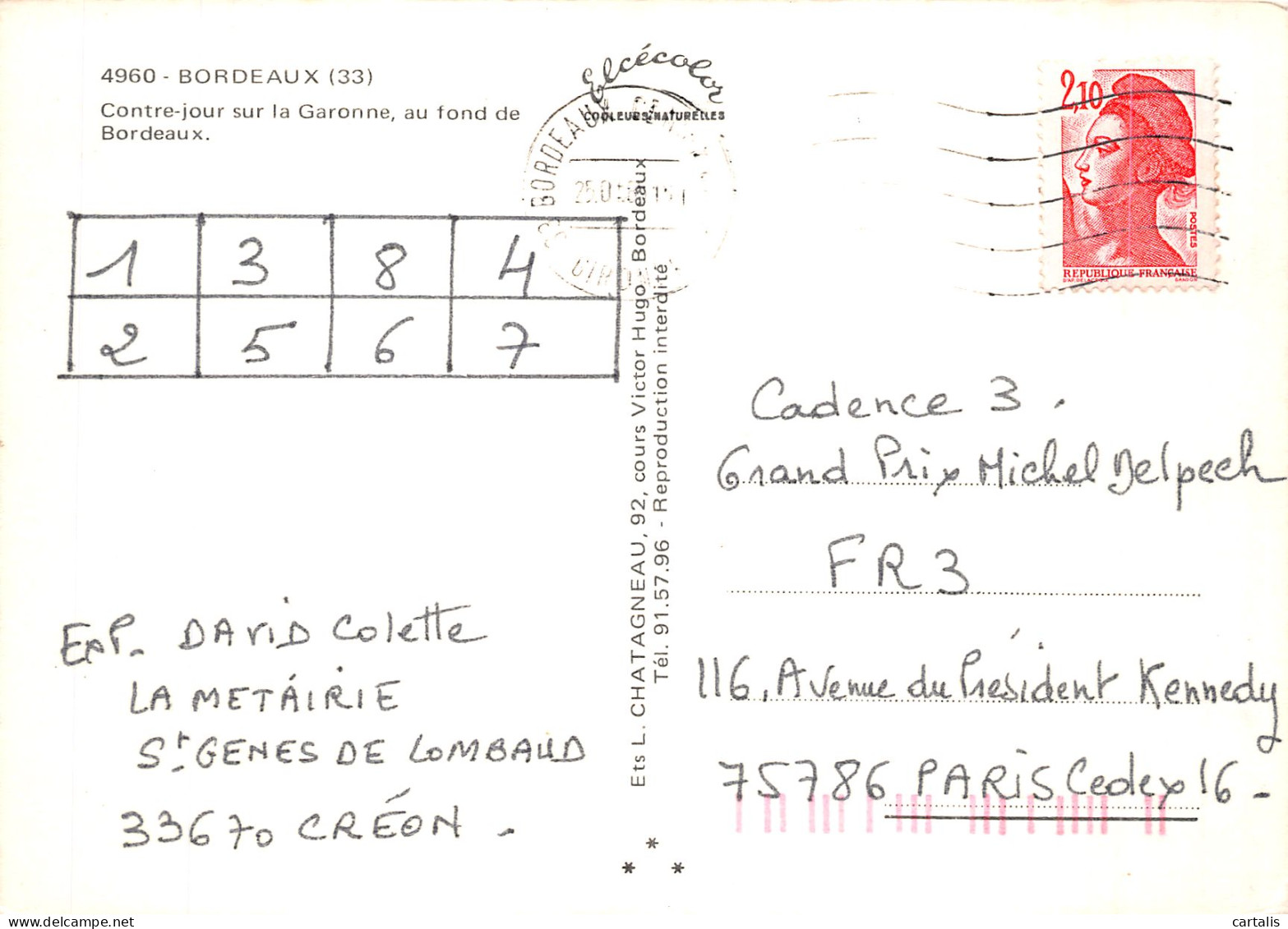 33-BORDEAUX-N° 4422-D/0187 - Bordeaux