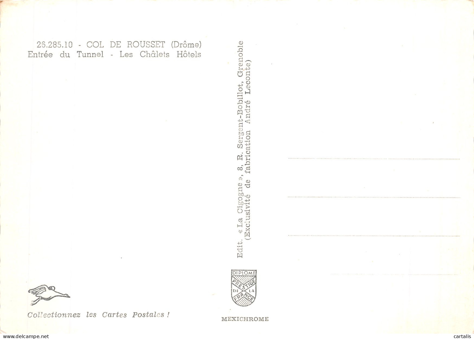 26-LE COL DE ROUSSET-N° 4422-D/0119 - Altri & Non Classificati