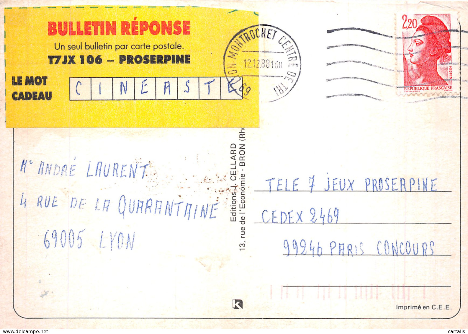 69-LYON-N° 4422-D/0023 - Other & Unclassified
