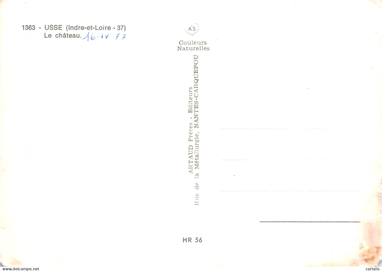 37-USSE LE CHATEAU-N° 4422-C/0369 - Autres & Non Classés