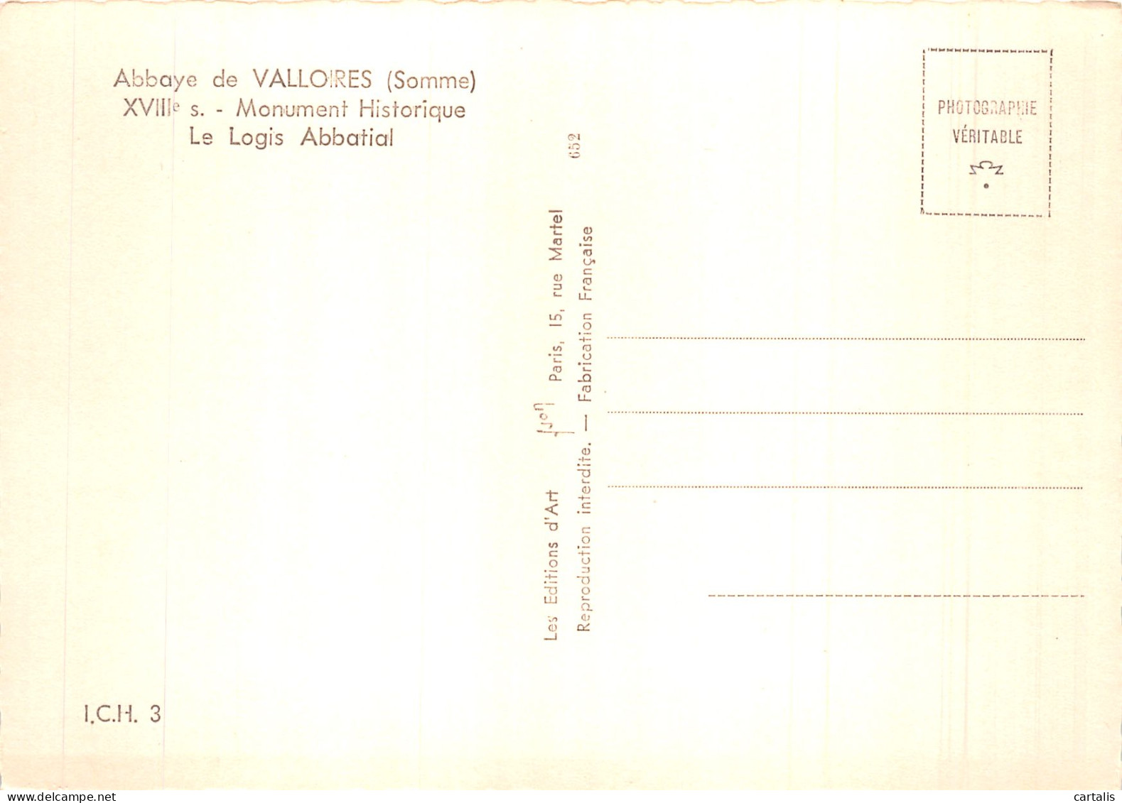 80-VALLOIRES ABBAYE-N° 4422-C/0371 - Other & Unclassified