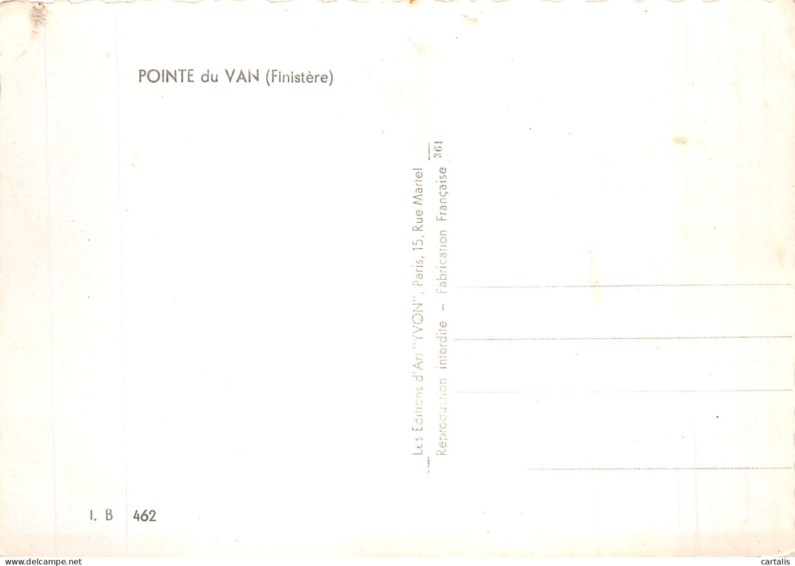 29-POINTE DU VAN-N° 4422-C/0341 - Autres & Non Classés