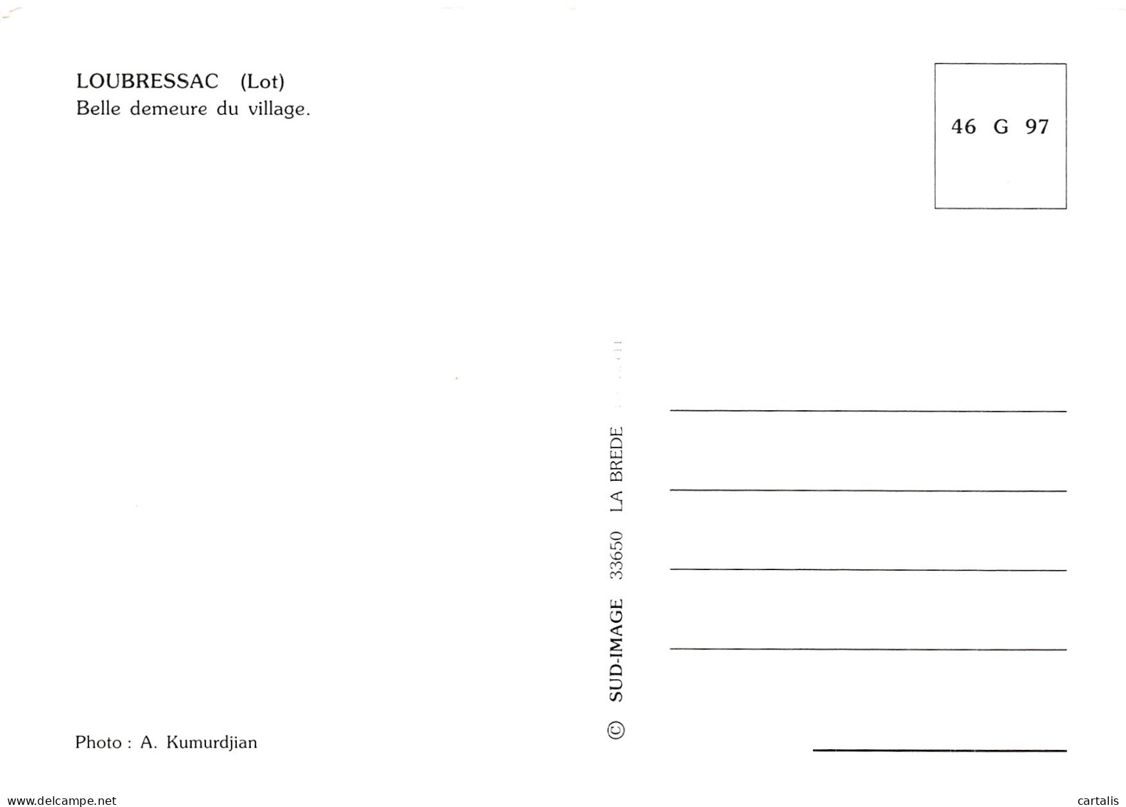 46-LOUBRESSAC-N° 4423-D/0141 - Sonstige & Ohne Zuordnung