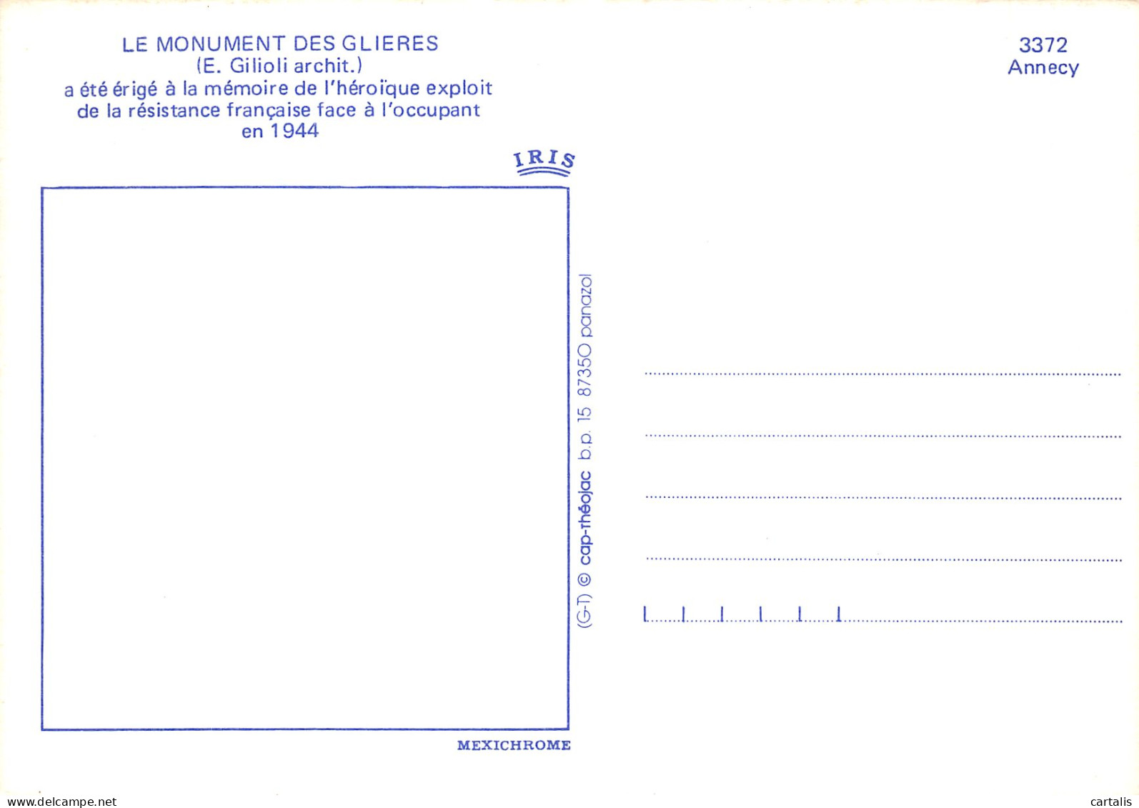 74-LES GLIERES LE MONUMENT-N° 4423-D/0125 - Autres & Non Classés