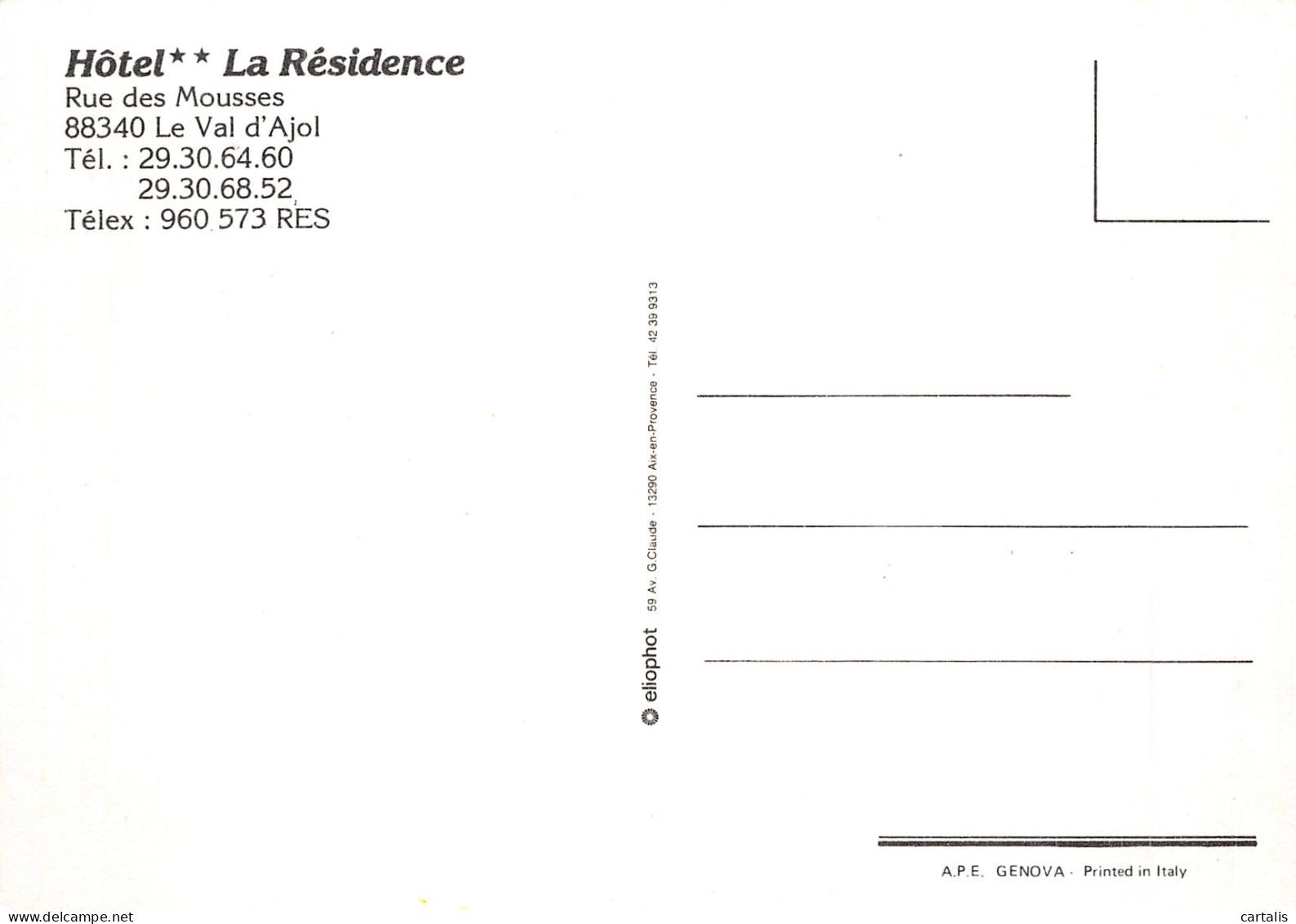 88-LE VAL D AJOL-N° 4423-D/0093 - Other & Unclassified