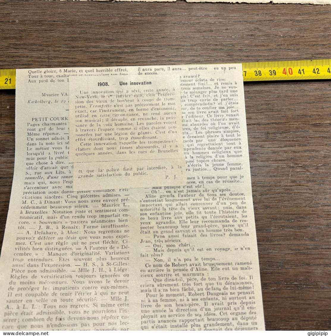 1908 PATI Innovation L'expression Des Voeux De Bonheur à Coups De Trompette. - Collezioni