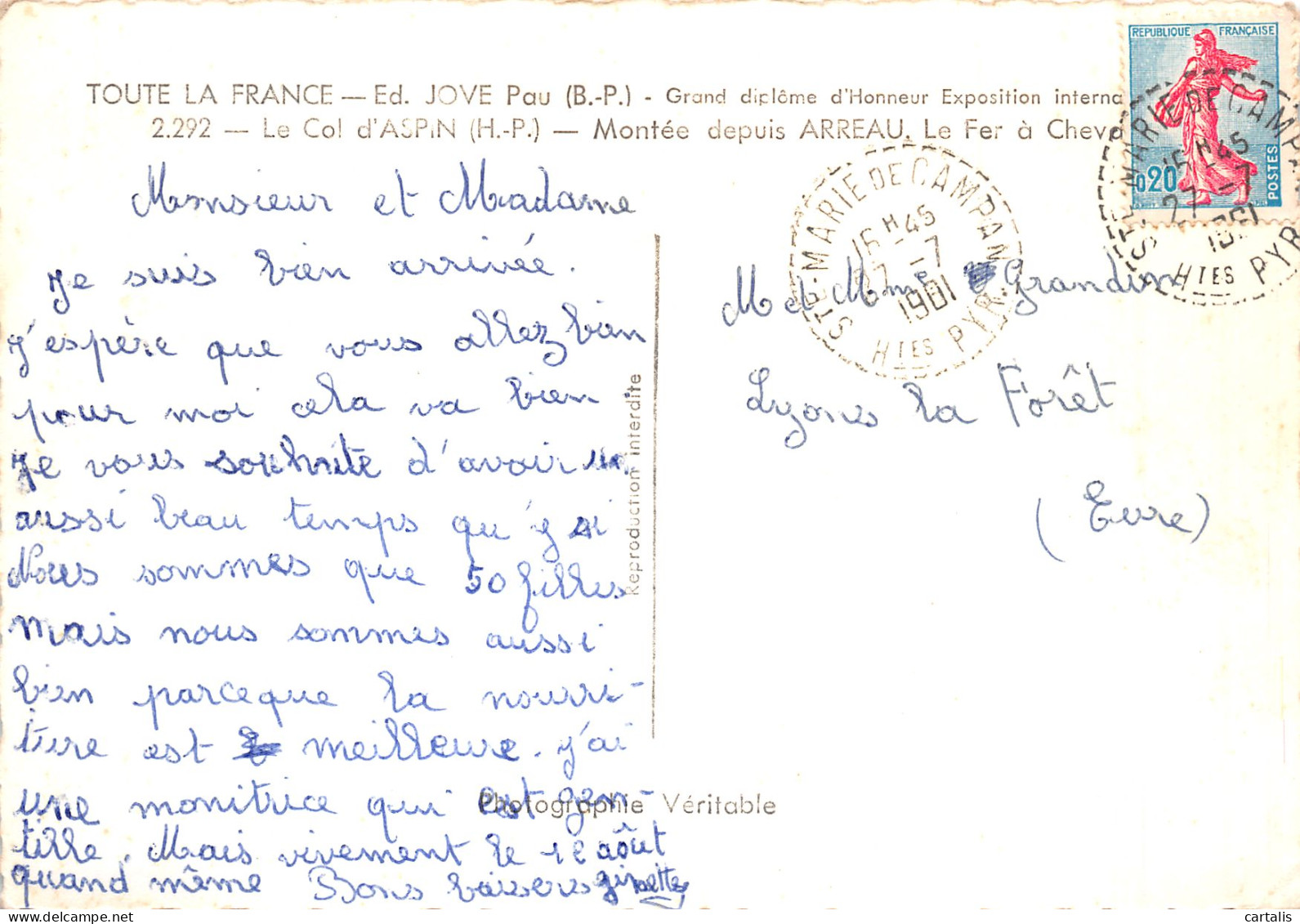 65-LE COL D ASPIN-N° 4423-B/0293 - Other & Unclassified