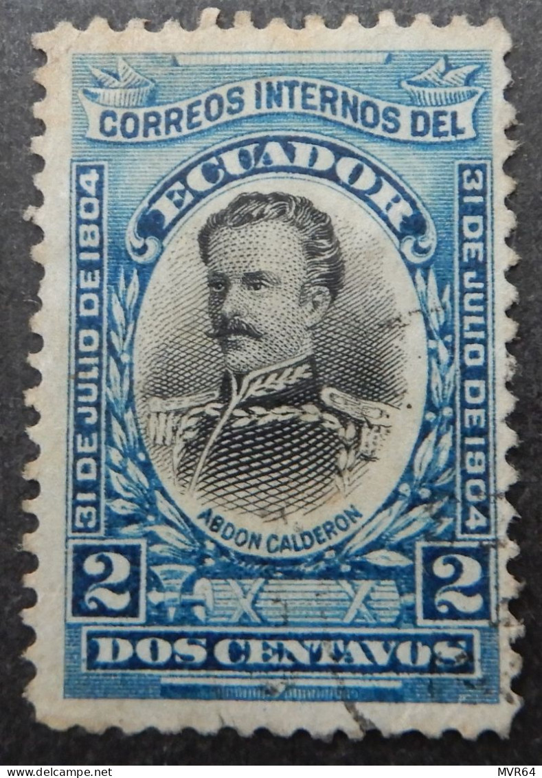 Ecuador 1904 (1b) The 100th An.  Of The Birth Of Abdon Calderon - Equateur