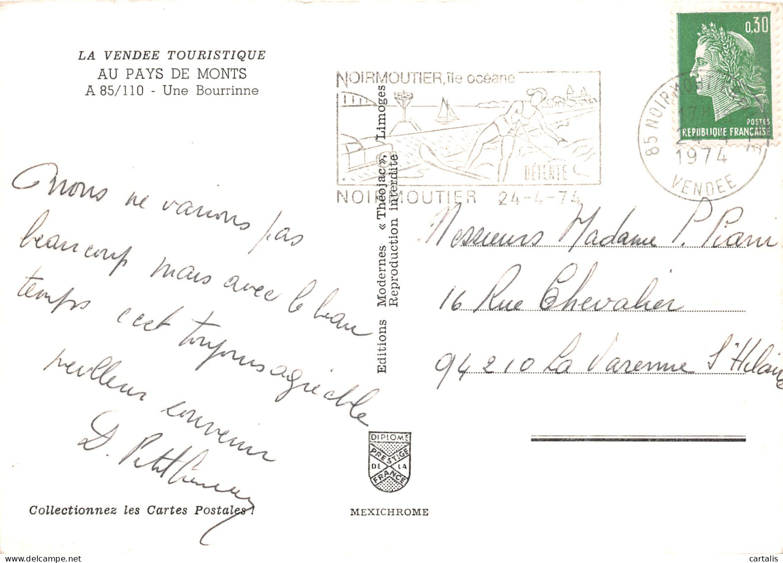 85-AU PAYS DE MONTS UNE BOURRINNE-N° 4424-C/0053 - Sonstige & Ohne Zuordnung