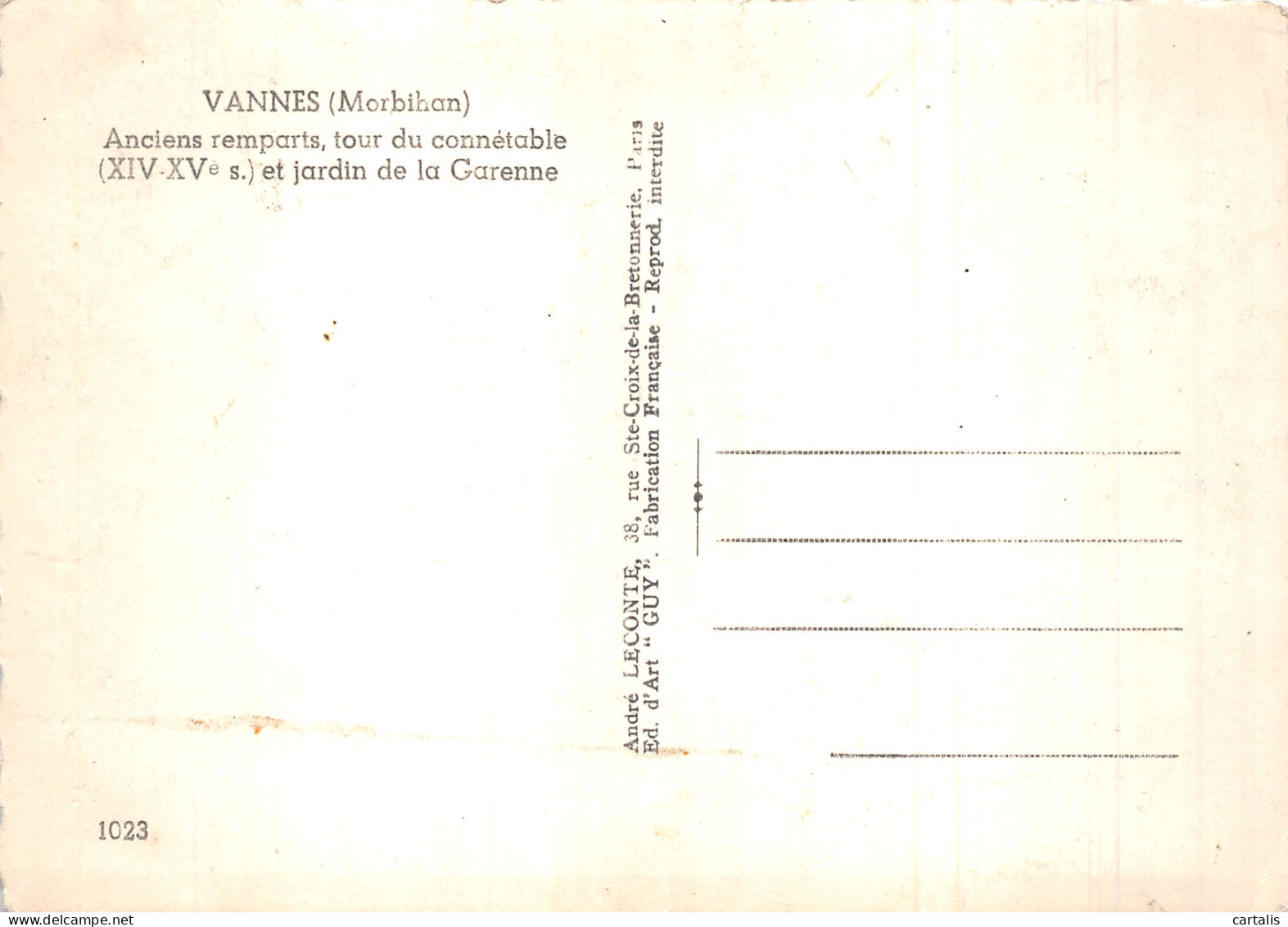 56-VANNES-N° 4424-C/0027 - Vannes