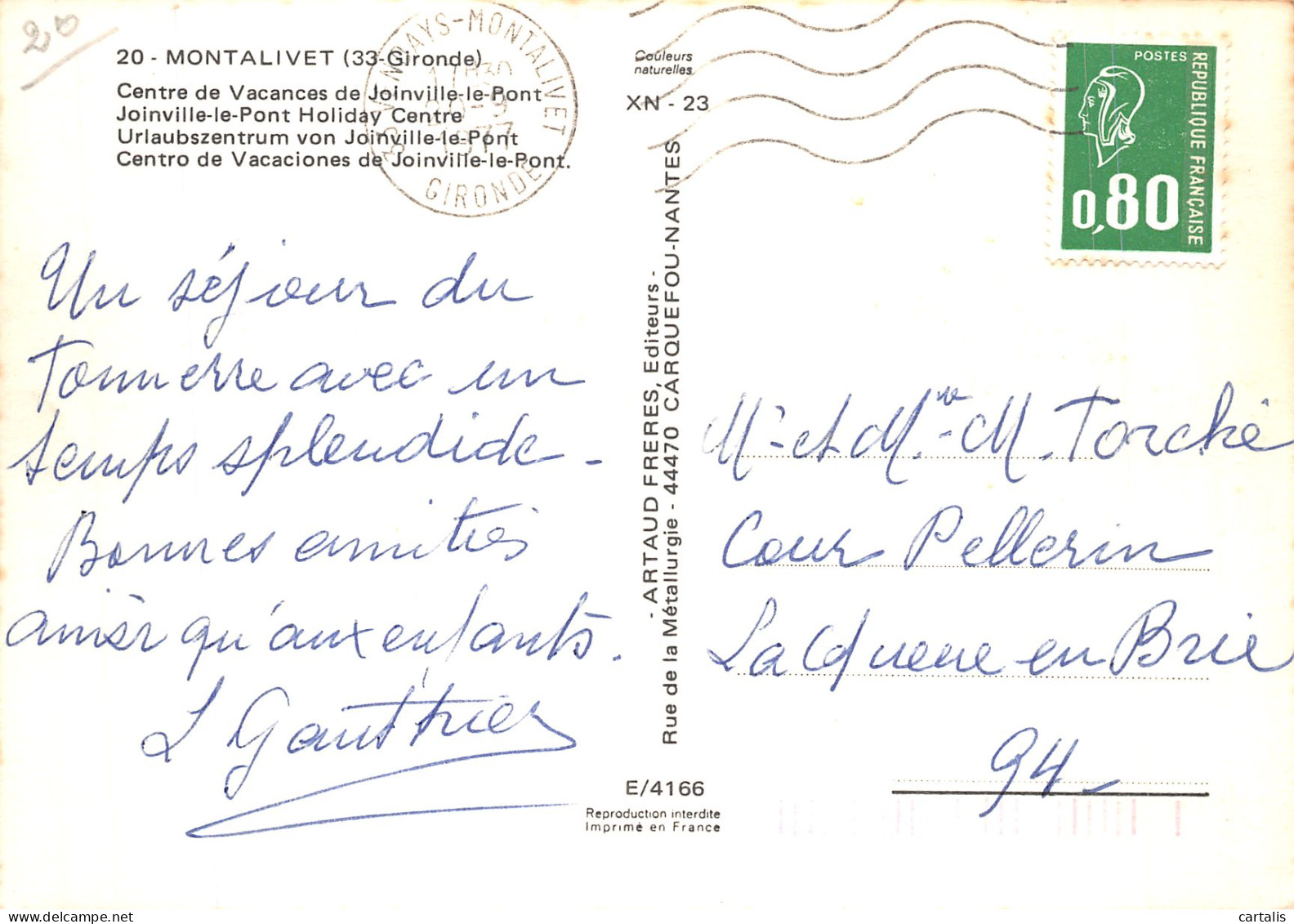 33-MONTALIVET-N° 4424-B/0367 - Other & Unclassified