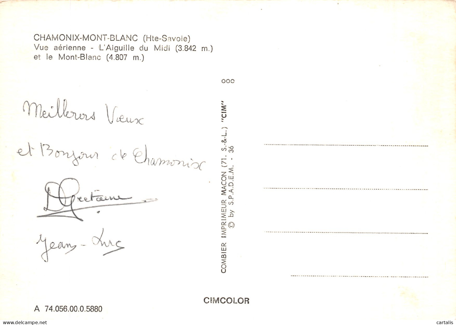 74-CHAMONIX MONT BLANC AIGUILLE DU MIDI-N° 4424-B/0309 - Chamonix-Mont-Blanc