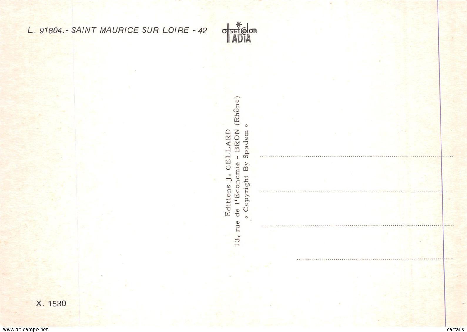 42-SAINT MAURICE SUR LOIRE-N° 4424-B/0081 - Andere & Zonder Classificatie