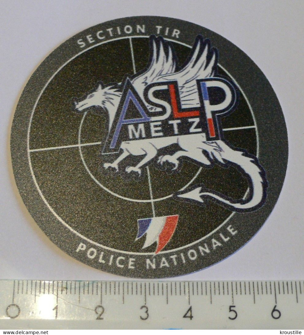 THEME TIR SPORTIF : AUTOCOLLANT ASLP METZ - SECTION TIR POLICE NATIONALE - Aufkleber