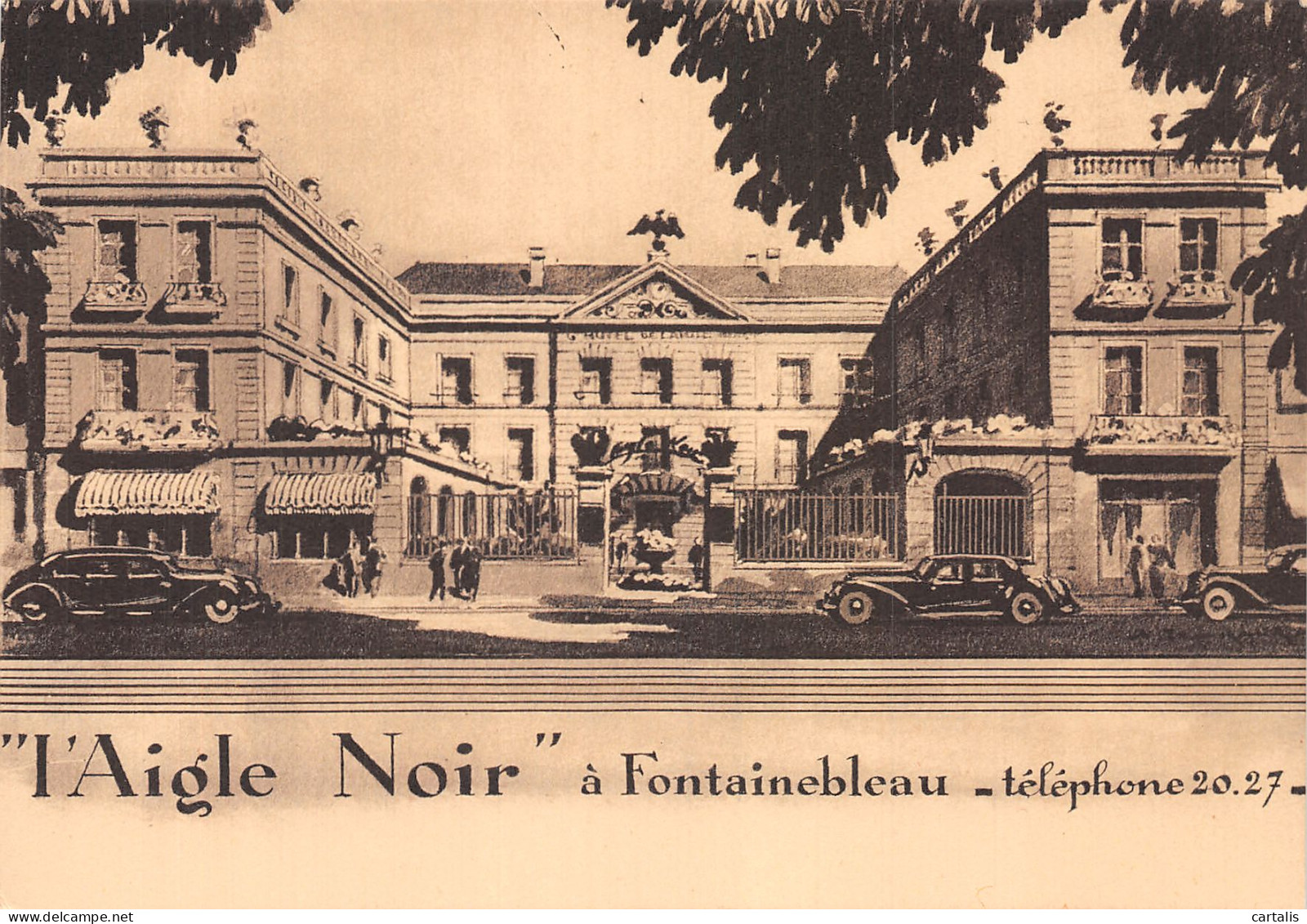 77-FONTAINEBLEAU L AIGLE NOIR-N° 4424-A/0029 - Fontainebleau