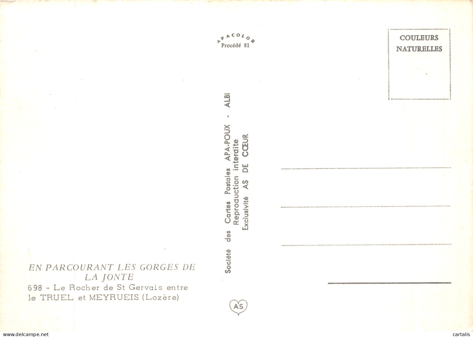 48-LE ROCHER DE SAINT GERVAIS-N° 4423-D/0351 - Sonstige & Ohne Zuordnung
