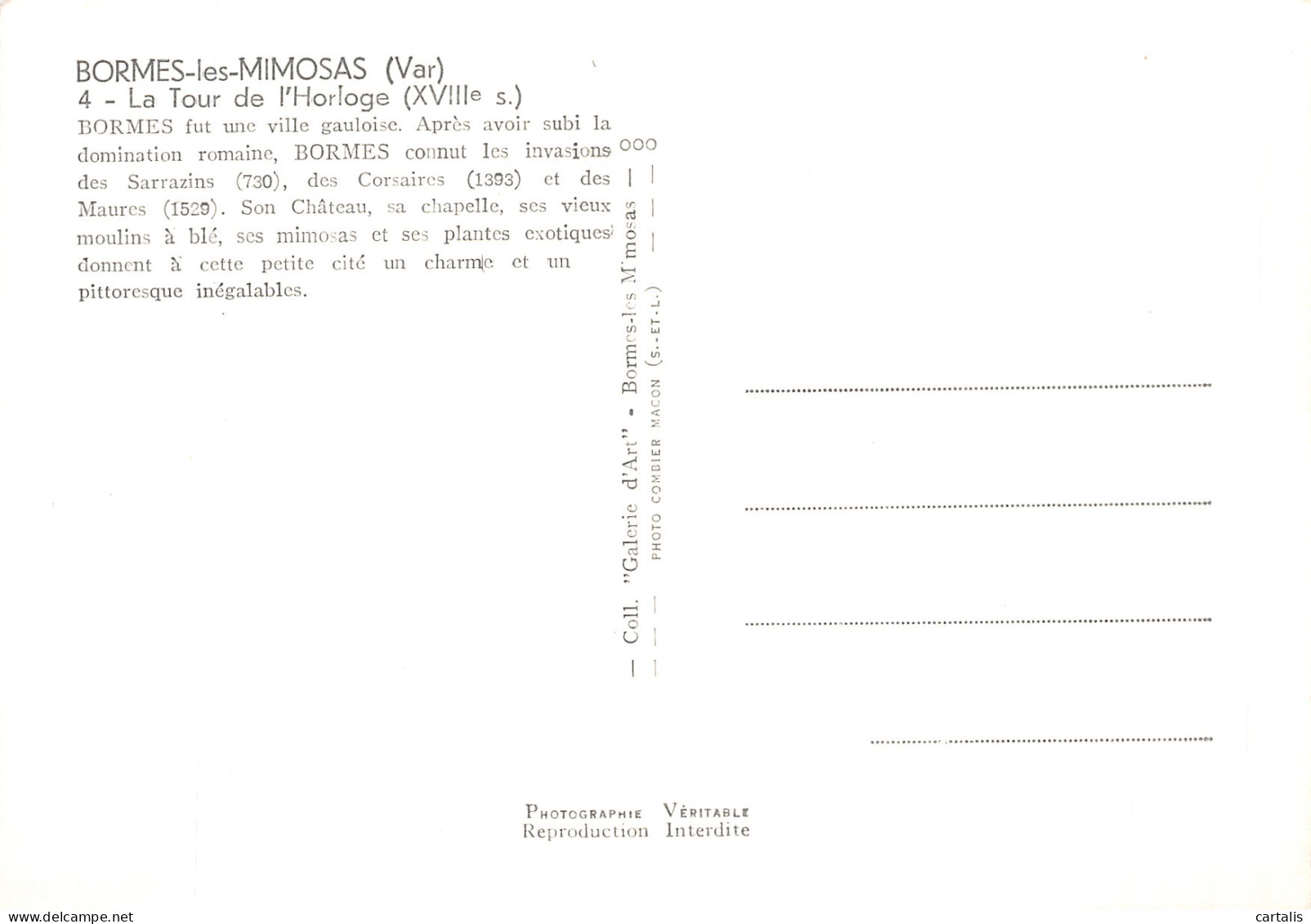 83-BORMES LES MIMOSAS-N° 4423-D/0315 - Bormes-les-Mimosas
