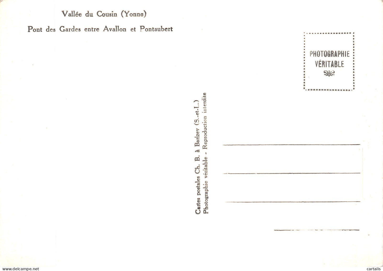 89-VALLEE DU COUSIN-N° 4423-D/0297 - Autres & Non Classés