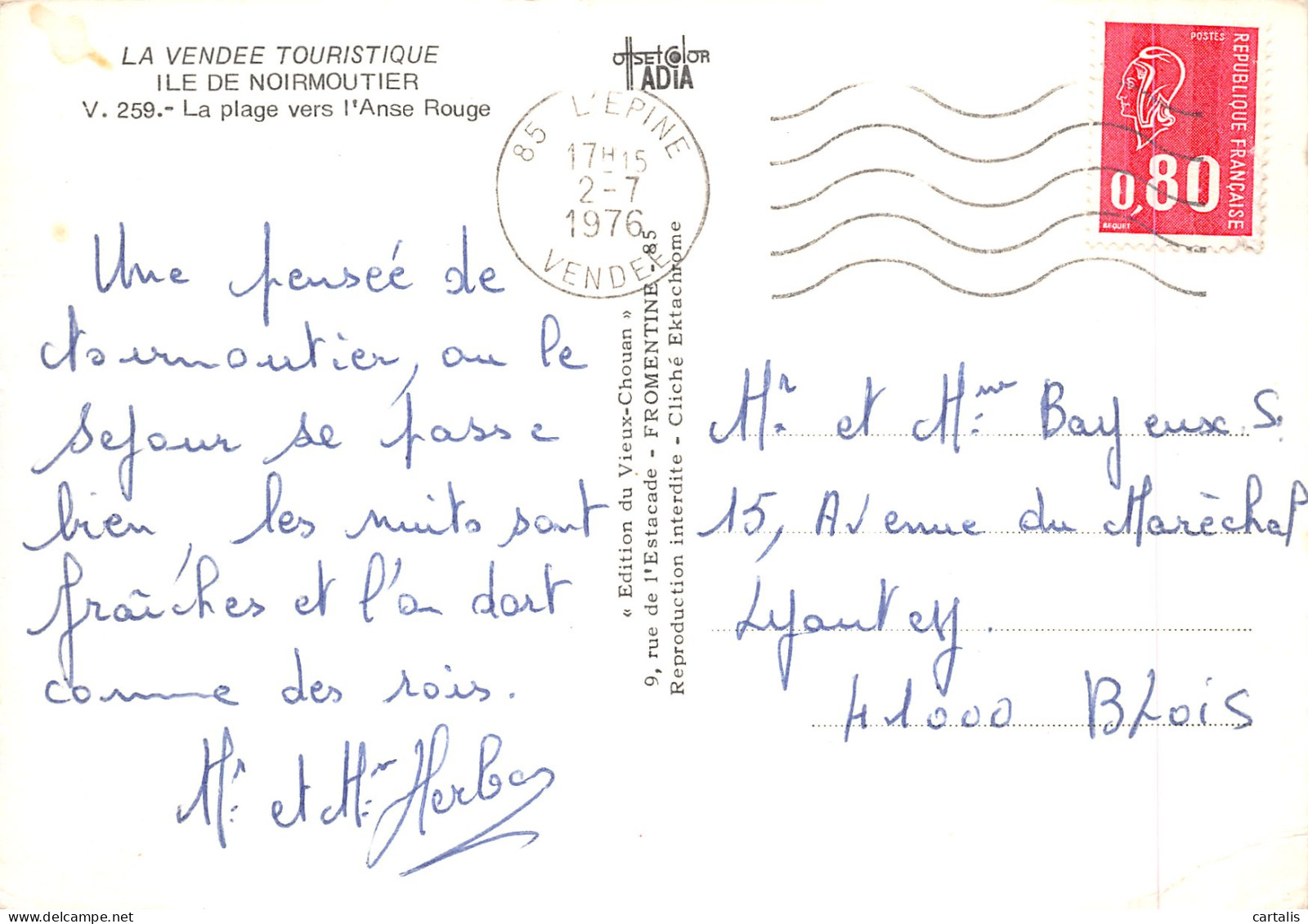 85-ILE DE NOIRMOUTIER-N° 4425-A/0331 - Ile De Noirmoutier