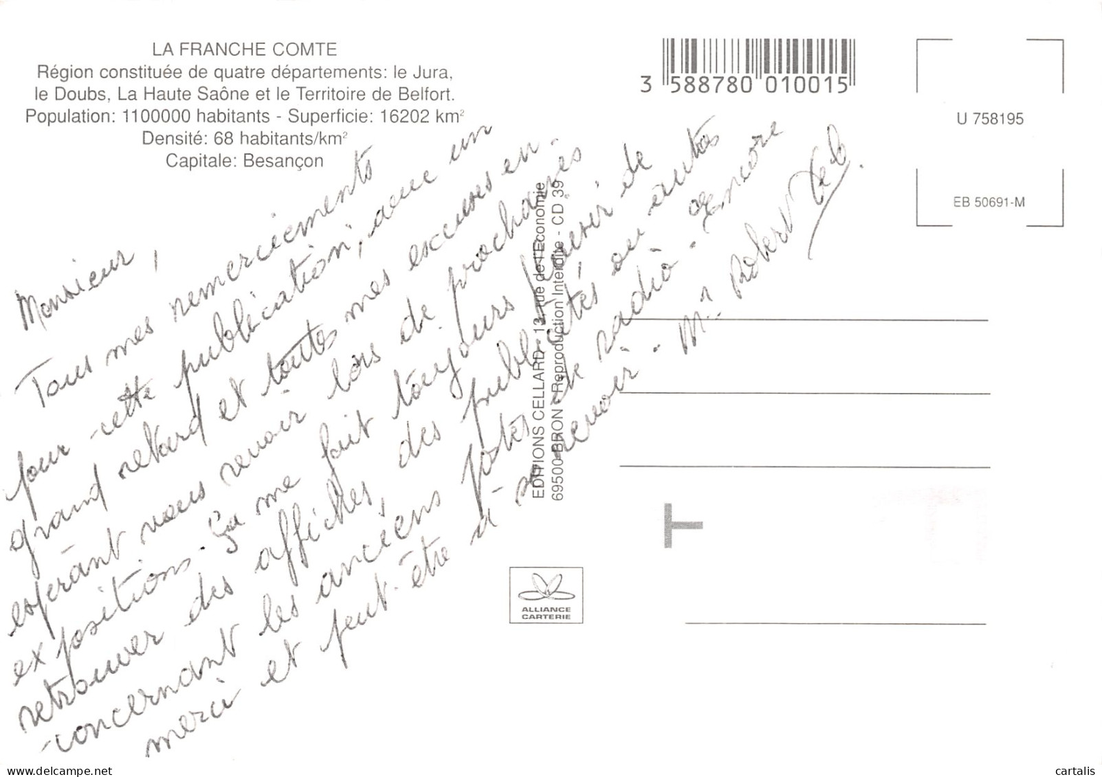 39-LA FRANCHE COMTE-N° 4425-A/0297 - Other & Unclassified