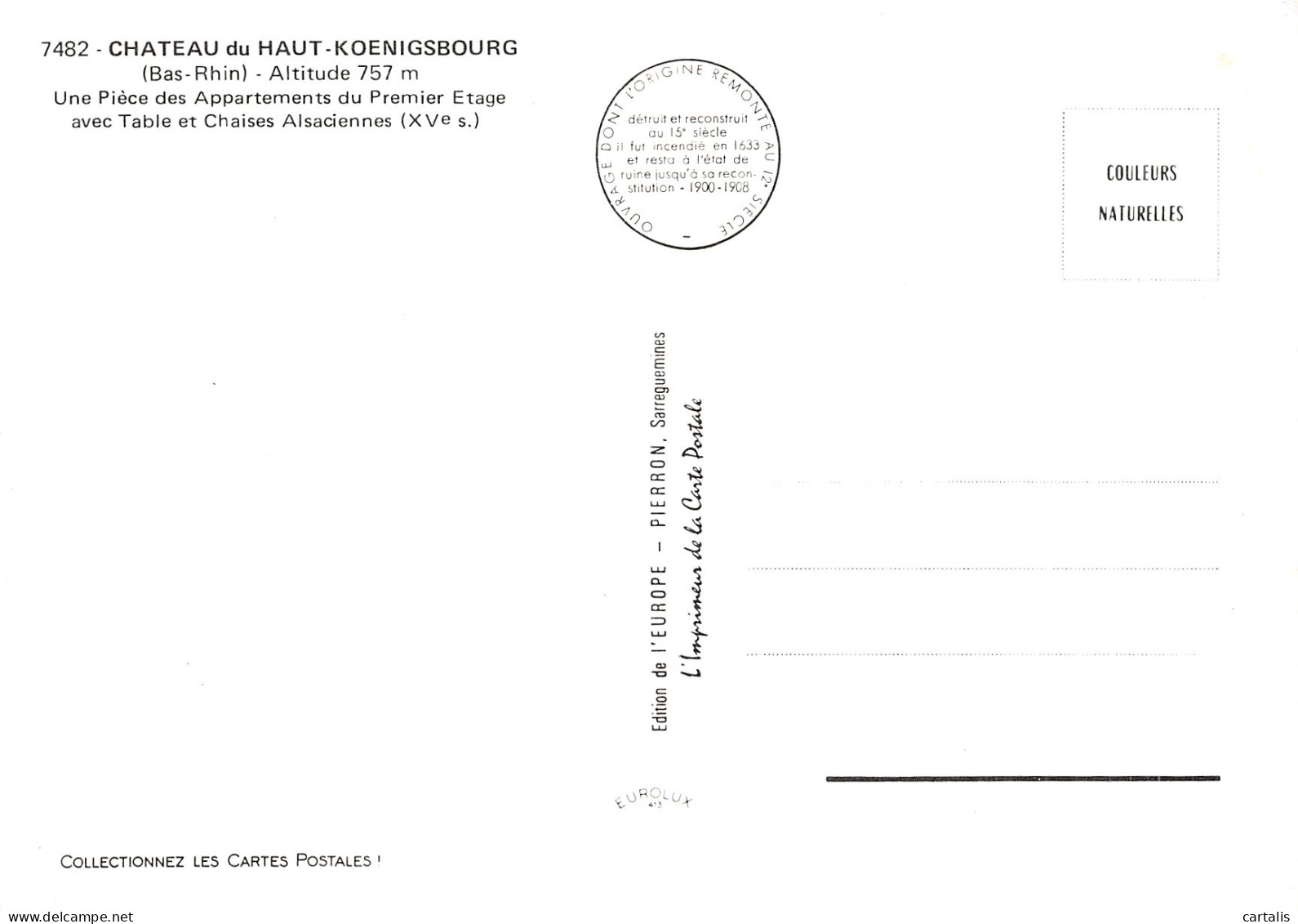67-HAUT KOENIGSBOURG LE CHATEAU-N° 4425-A/0091 - Autres & Non Classés