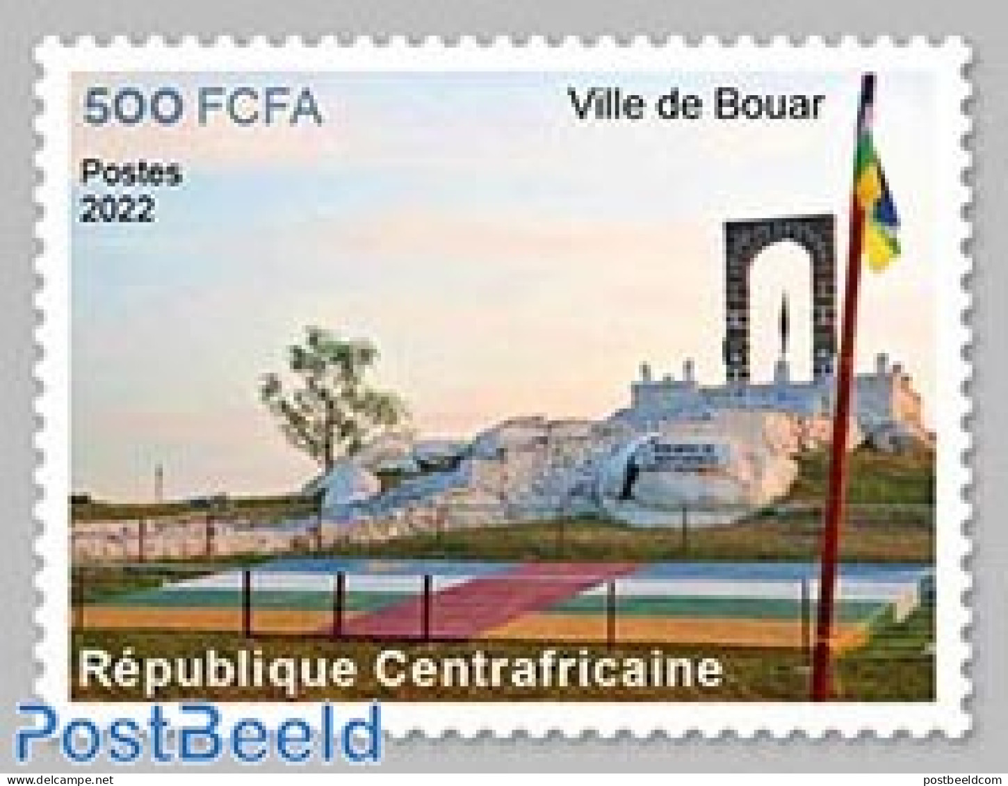 Central Africa 2022 Bouar, Mint NH, History - Flags - Art - Architecture - Centrafricaine (République)