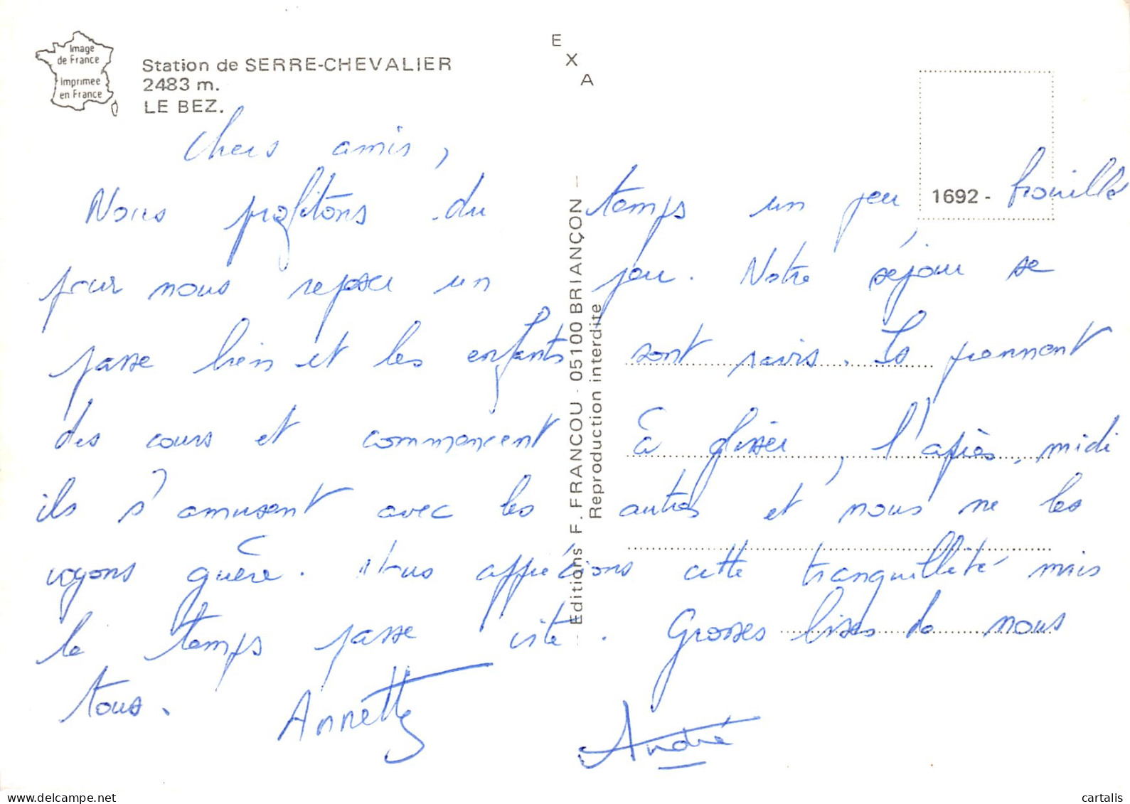 05-SERRE CHEVALIER LE BEZ-N° 4424-D/0353 - Serre Chevalier