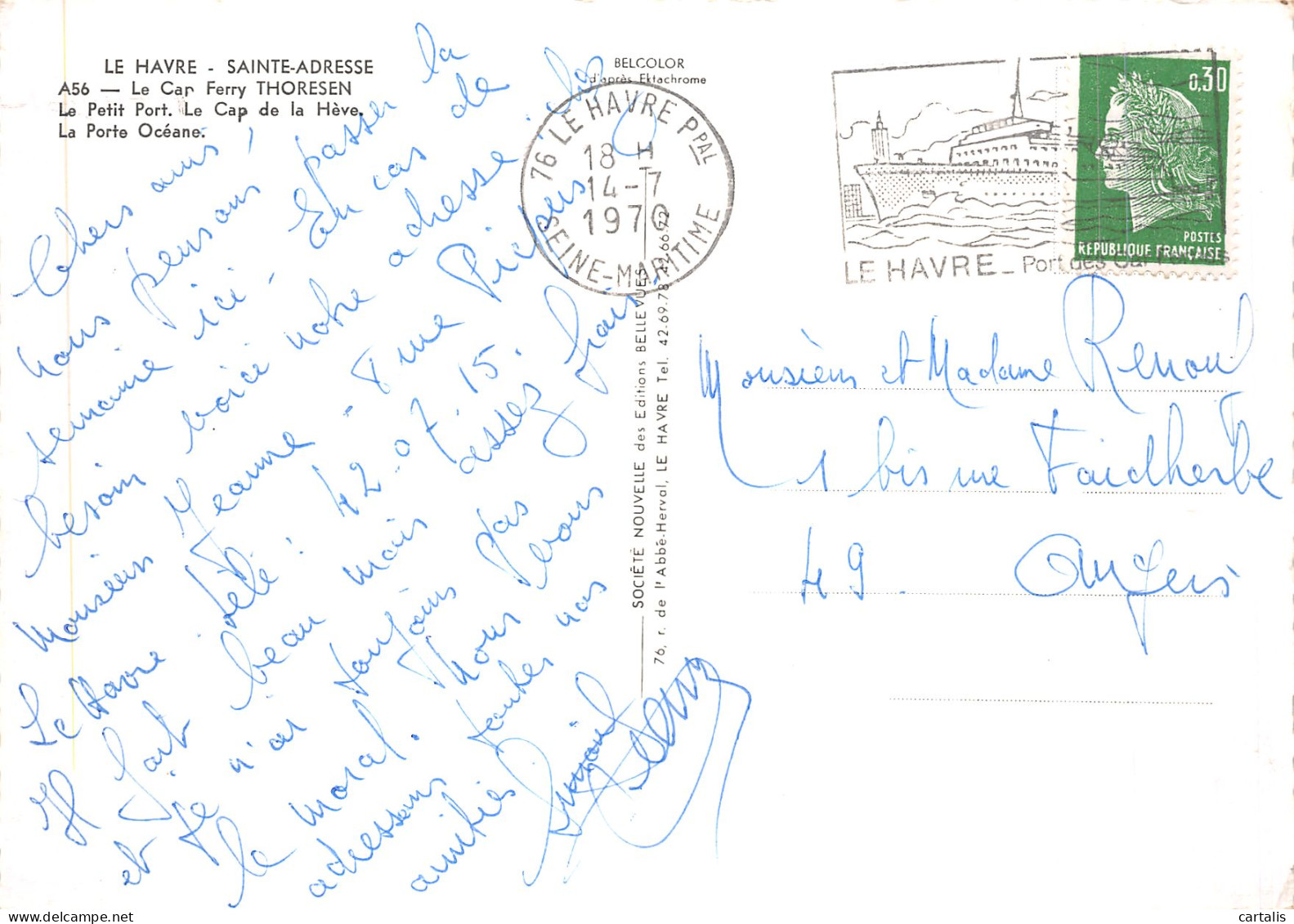 76-LA HAVRE SAINTE ADRESSE-N° 4424-D/0295 - Other & Unclassified