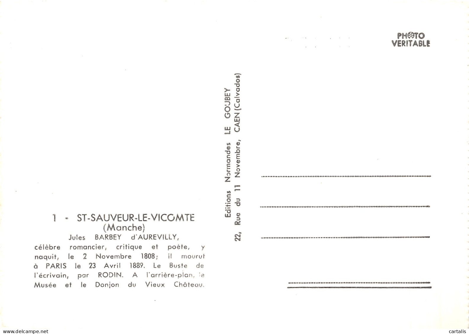 50-SAINT SAUVEUR LE VICOMTE-N° 4424-D/0245 - Saint Sauveur Le Vicomte
