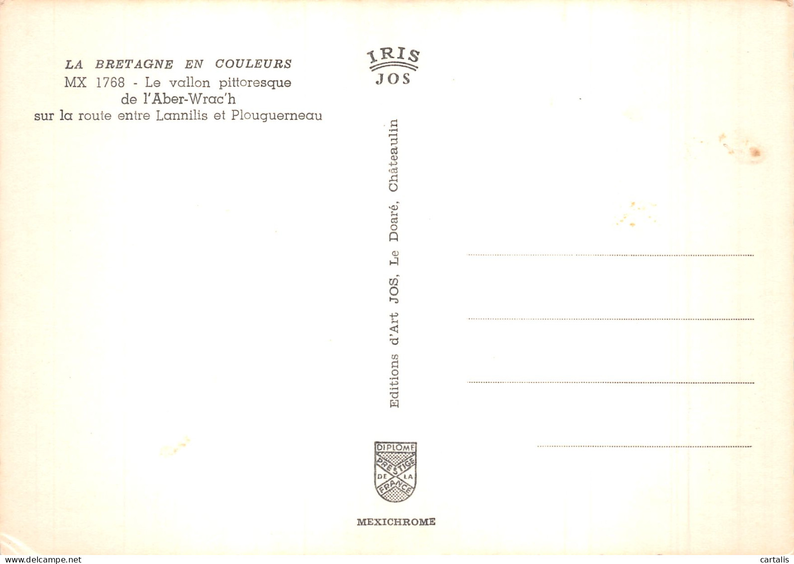 29-L ABER WRACH-N° 4424-D/0059 - Autres & Non Classés