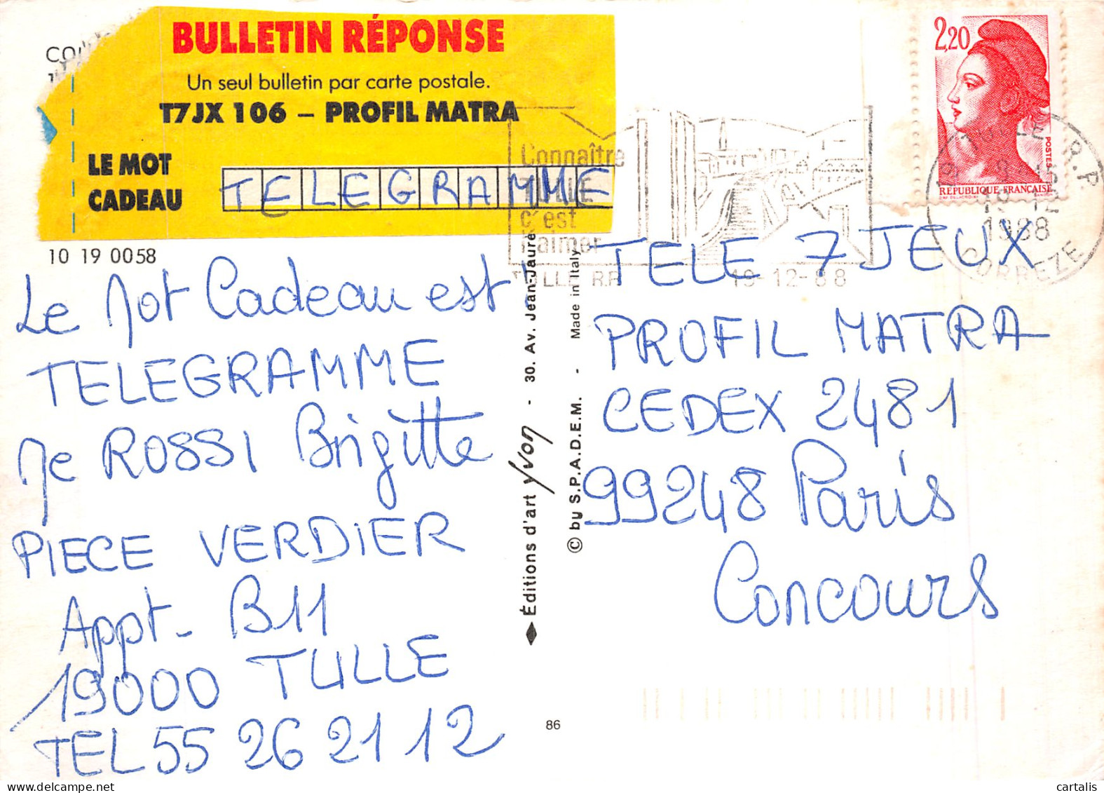 19-BRIVE LA GAILLARDE-N° 4424-D/0001 - Brive La Gaillarde