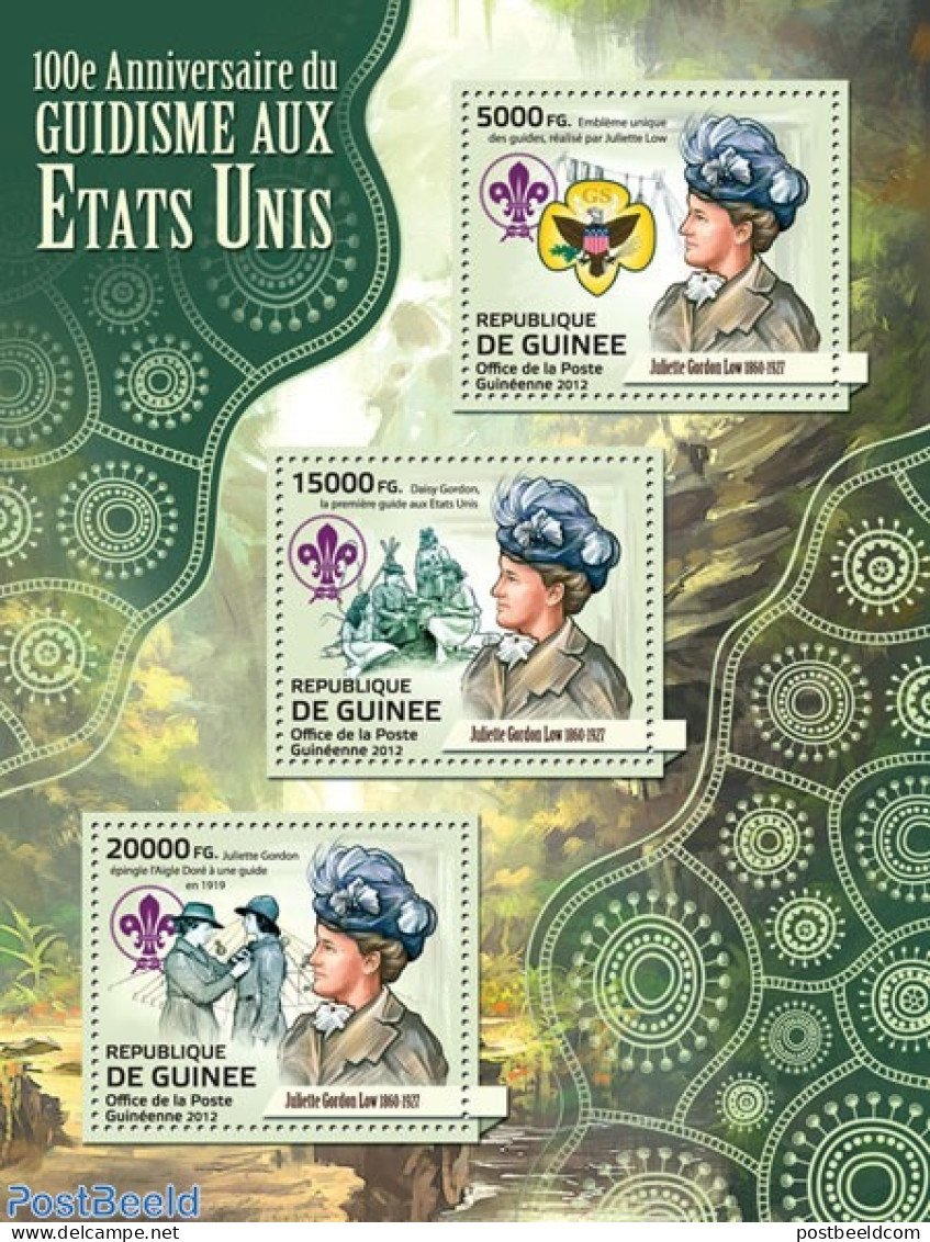 Guinea, Republic 2012 Scouts In USA, Mint NH, Sport - Scouting - Other & Unclassified