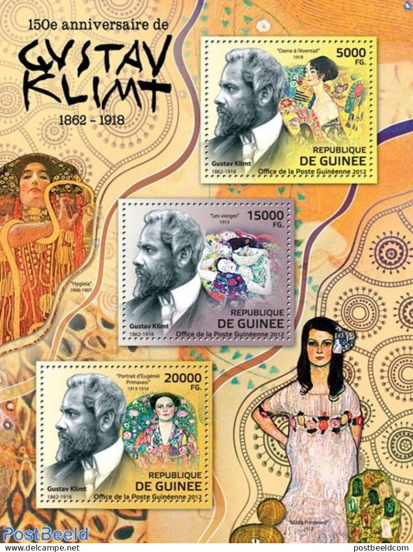 Guinea, Republic 2012 Gustav Klimt, Mint NH, Art - Gustav Klimt - Paintings - Andere & Zonder Classificatie