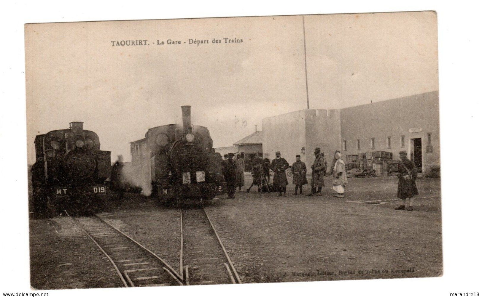 Taourirt La Gare Train, Locomotive à Vapeur - Other & Unclassified