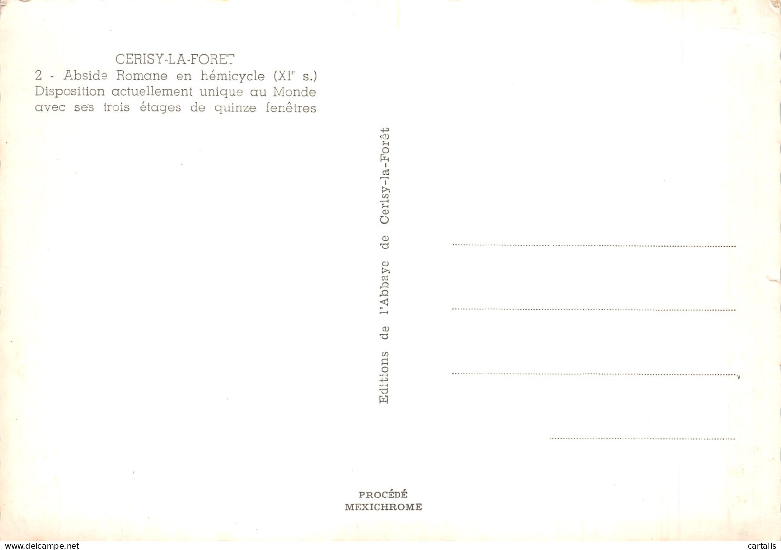 50-CERISY LA FORET-N° 4424-C/0137 - Andere & Zonder Classificatie