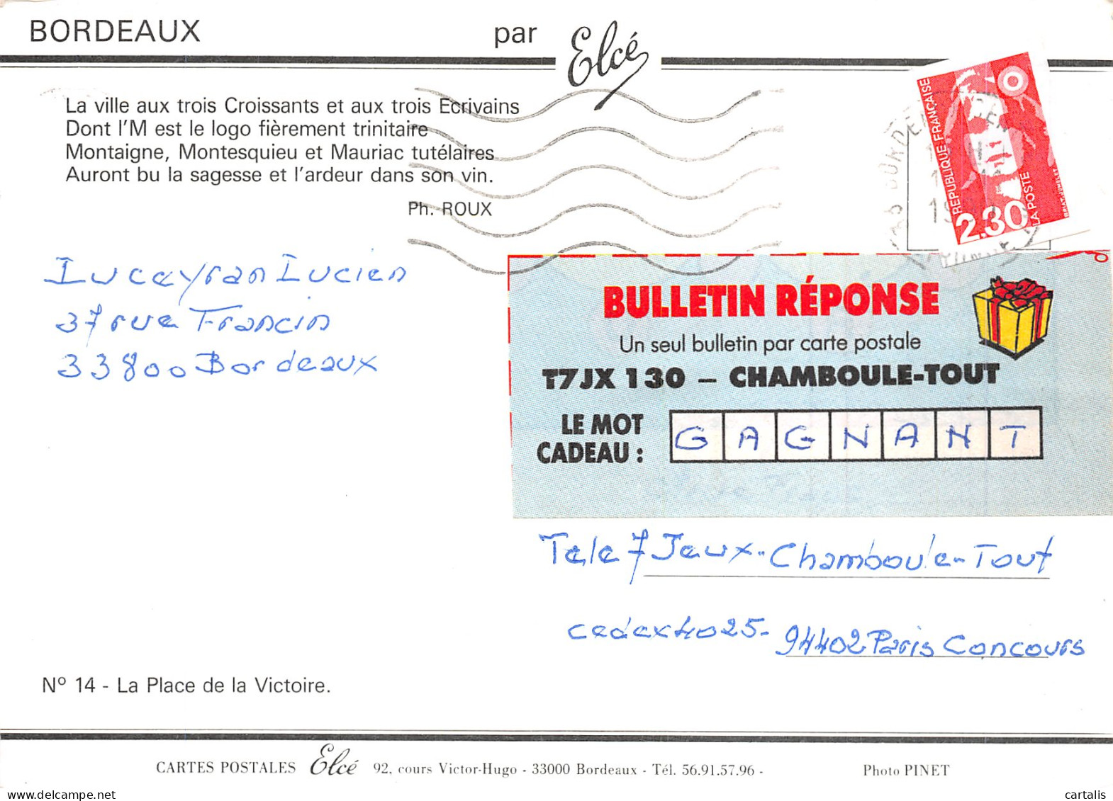 33-BORDEAUX-N° 4425-C/0367 - Bordeaux