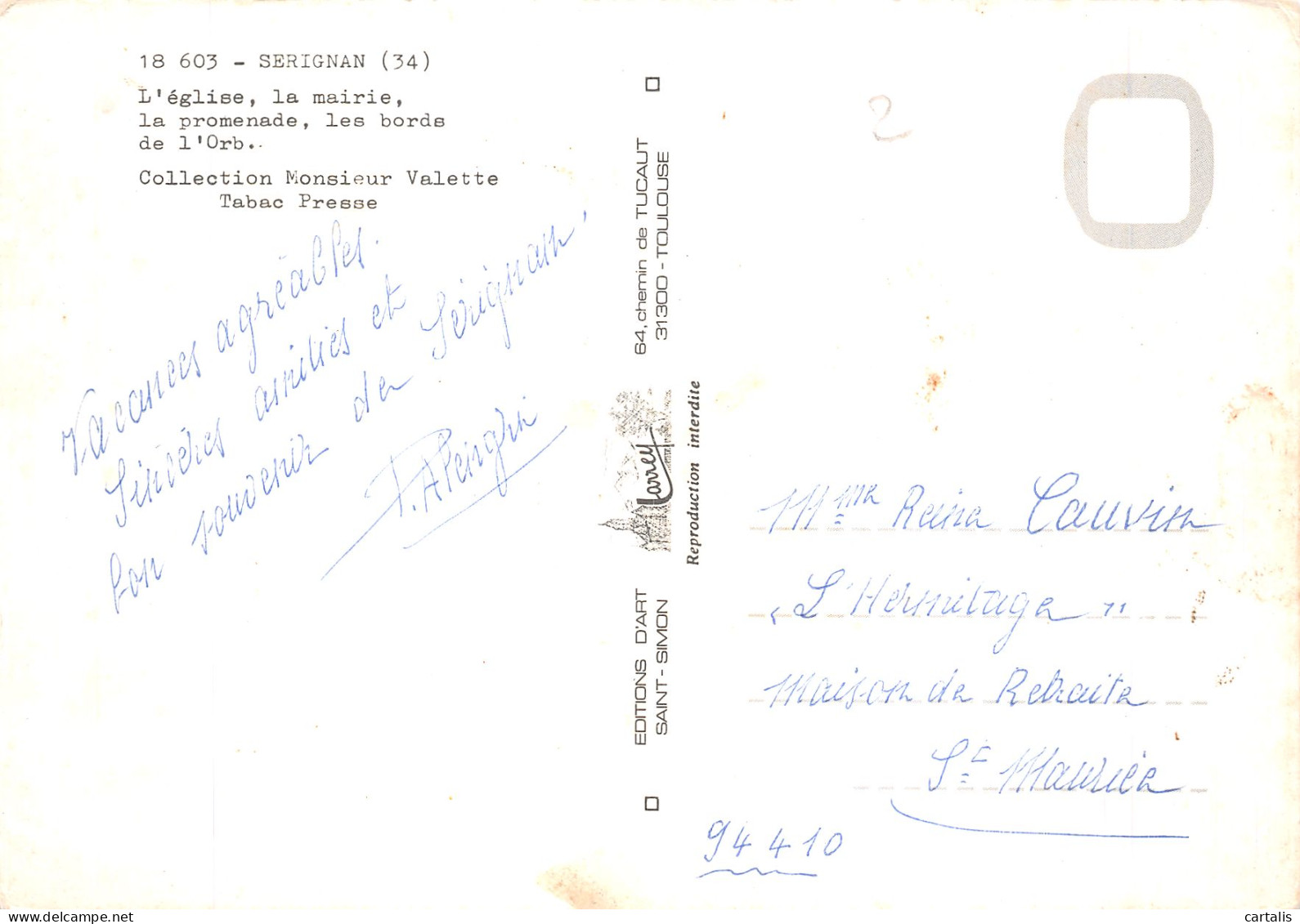 34-SERIGNAN-N° 4425-C/0205 - Other & Unclassified