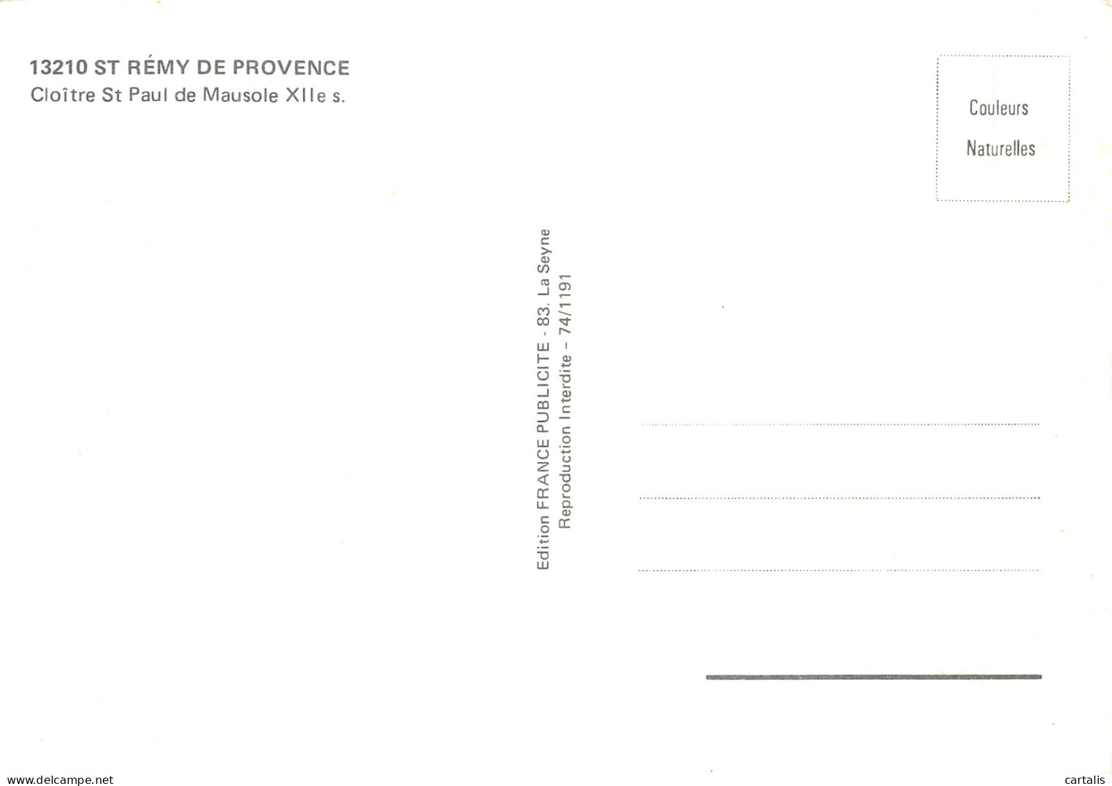 13-SAINT REMY DE PROVENCE-N° 4425-C/0161 - Saint-Remy-de-Provence