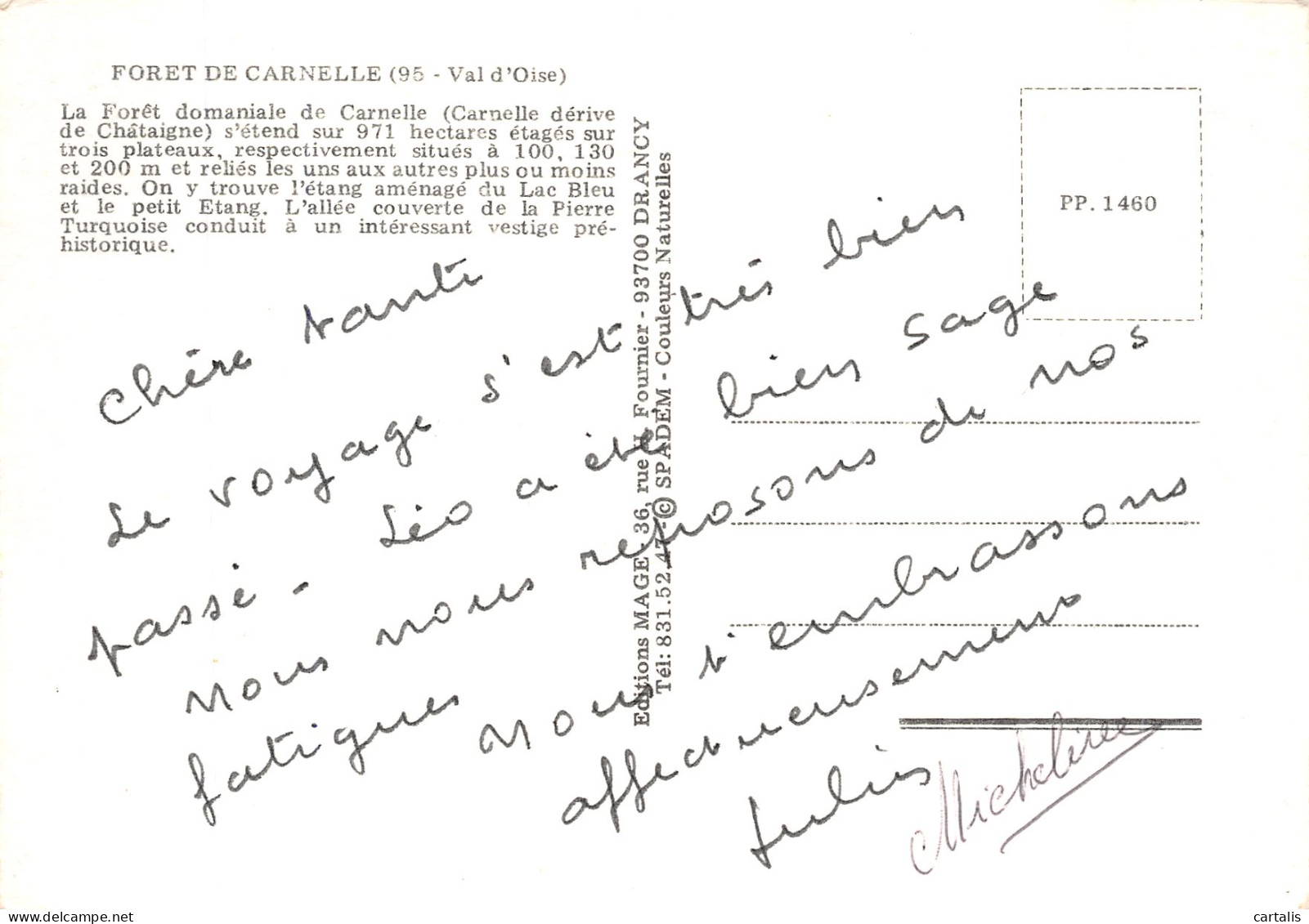 95-FORET DE CARNELLE-N° 4425-C/0105 - Other & Unclassified