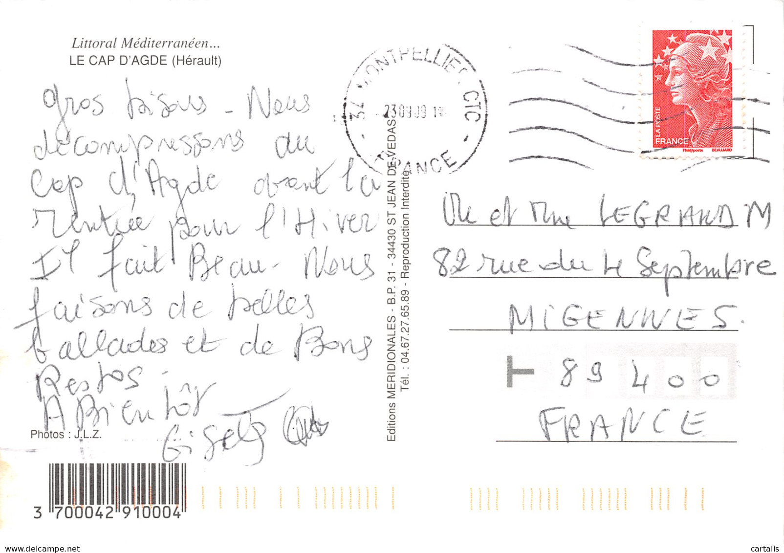 34-LE CAP D AGDE-N° 4425-C/0091 - Other & Unclassified