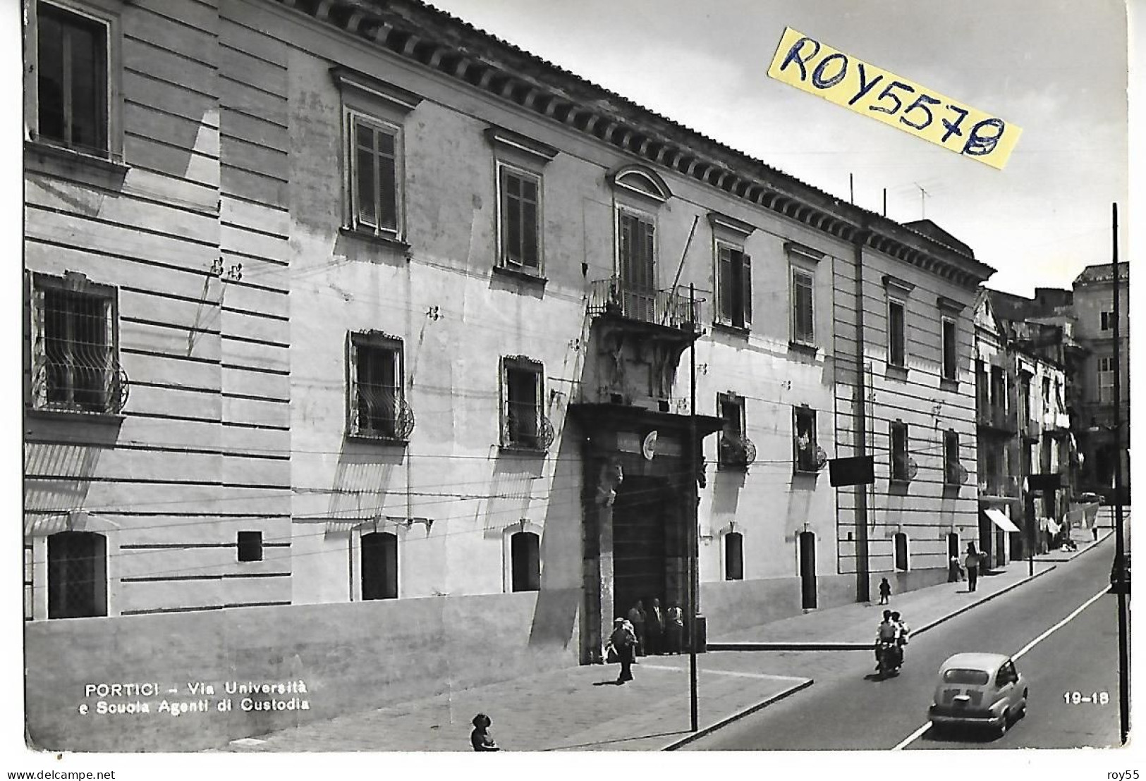 Campania-portici Via Universita  Scuola Agenti Di Custodia Ingresso Scuola Anni 60 - Portici
