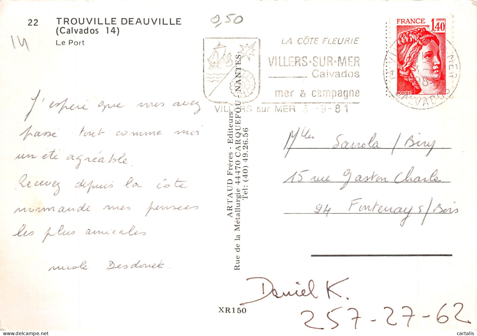 14-TROUVILLE DEAUVILLE-N° 4425-B/0283 - Trouville