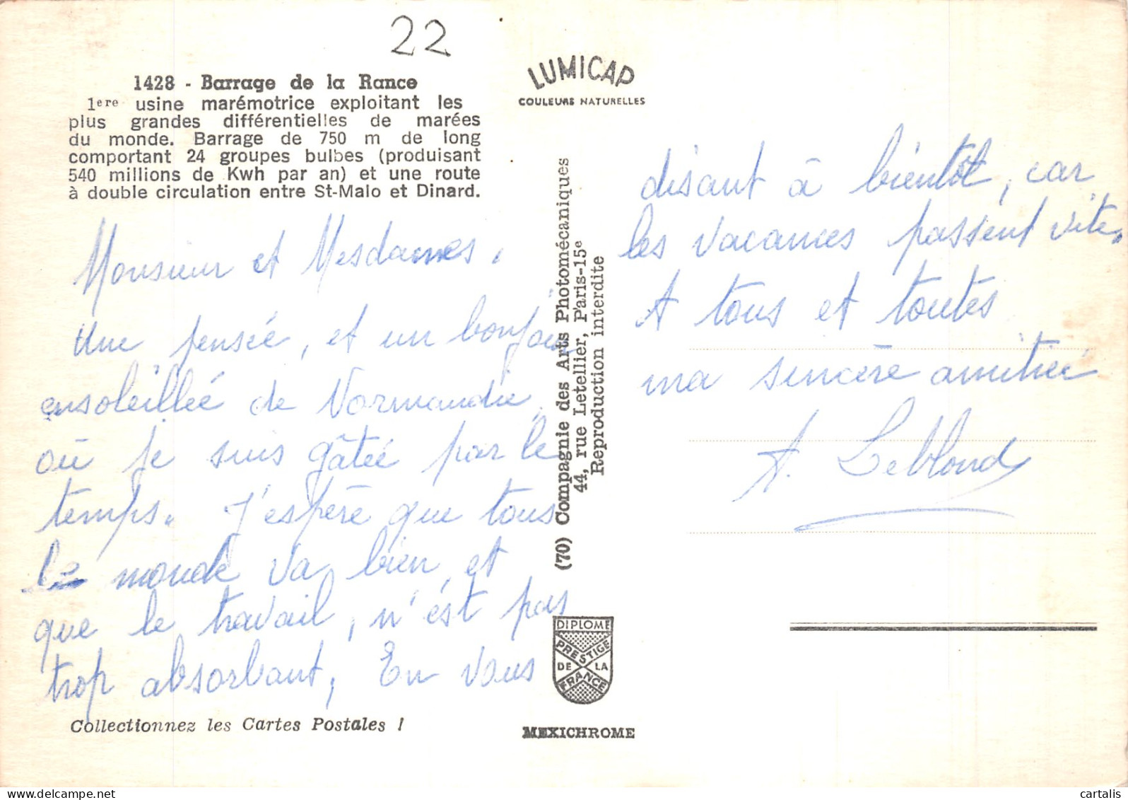 35-BARRAGE DE LA RANCE-N° 4425-B/0183 - Other & Unclassified